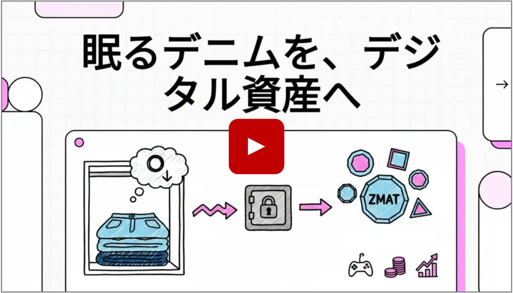 年末コレクション整理キャンペーン第１弾。デニムコレクター必見！！デニムを預けるだけで暗号資産「ZMAT」がもらえるスペシャルキャンペーン開始。
